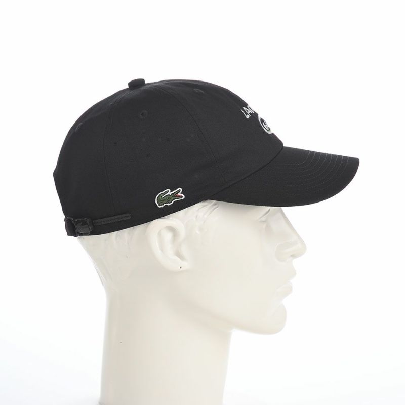 ラコステのキャップ GOLF GRAPHIC CAP（ゴルフグラフィックキャップ） L1345 ブラック