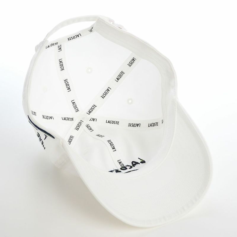 ラコステのキャップ GOLF GRAPHIC CAP（ゴルフグラフィックキャップ） L1345 ホワイト