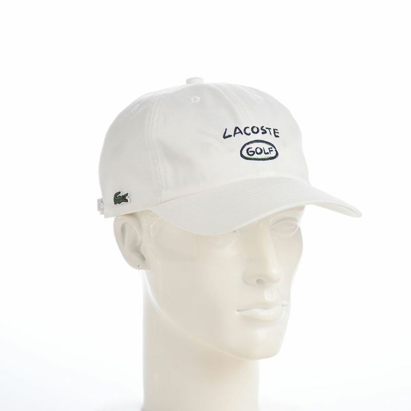 ラコステのキャップ GOLF GRAPHIC CAP（ゴルフグラフィックキャップ） L1345 ホワイト