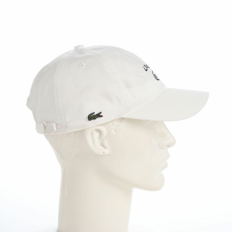 ラコステのキャップ GOLF GRAPHIC CAP（ゴルフグラフィックキャップ） L1345 ホワイト