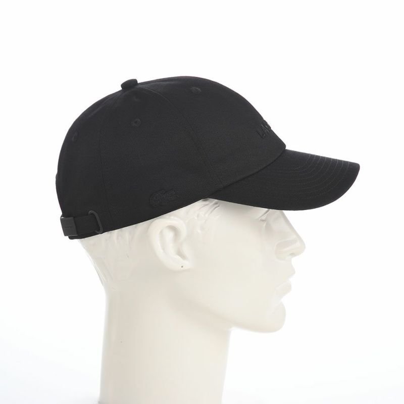 ラコステのキャップ TONE ON TONE LOGO CAP（トーンオントーンロゴキャップ） L1347 ブラック