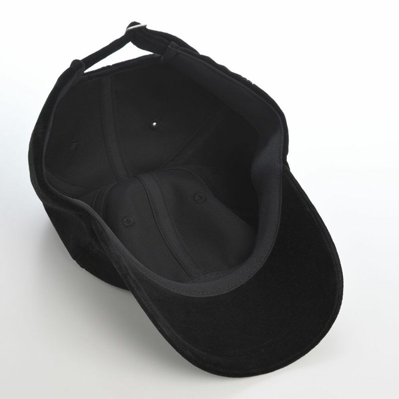 ラコステのキャップ ONE POINT VELVETEEN CAP（ワンポイント ベルベティーンキャップ） L7143 ブラック