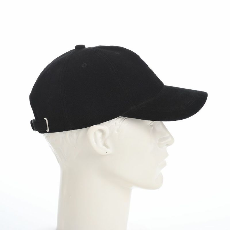 ラコステのキャップ ONE POINT VELVETEEN CAP（ワンポイント ベルベティーンキャップ） L7143 ブラック