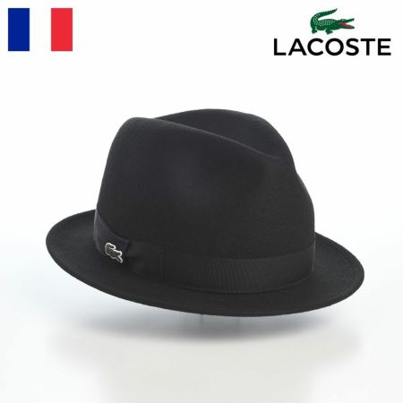 ラコステのフェルトハット ONE POINT FELT HAT（ワンポイント フェルトハット） L1351 ブラック