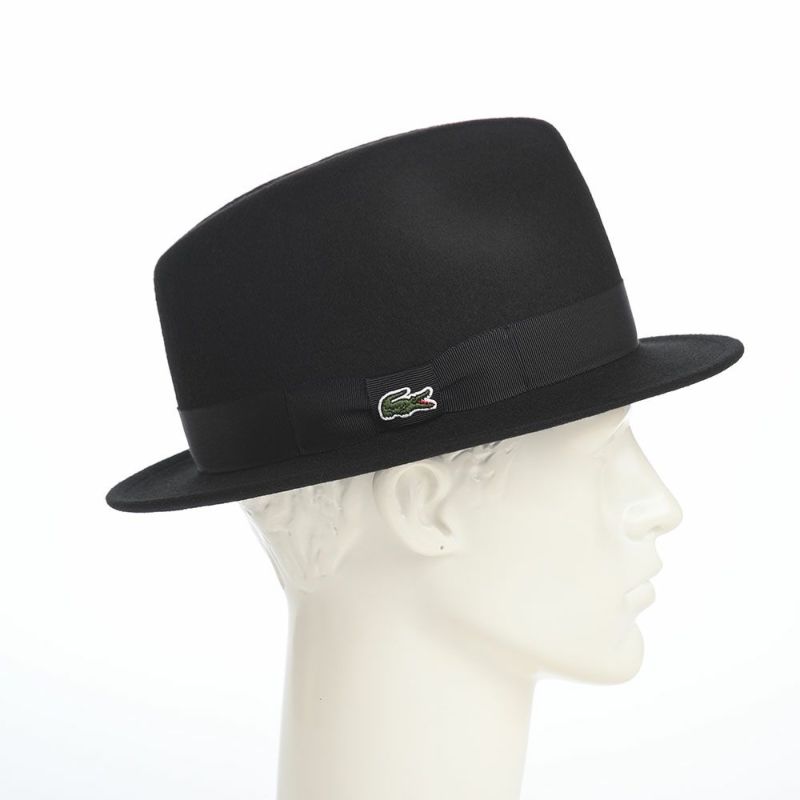 ラコステのフェルトハット ONE POINT FELT HAT（ワンポイント フェルトハット） L1351 ブラック