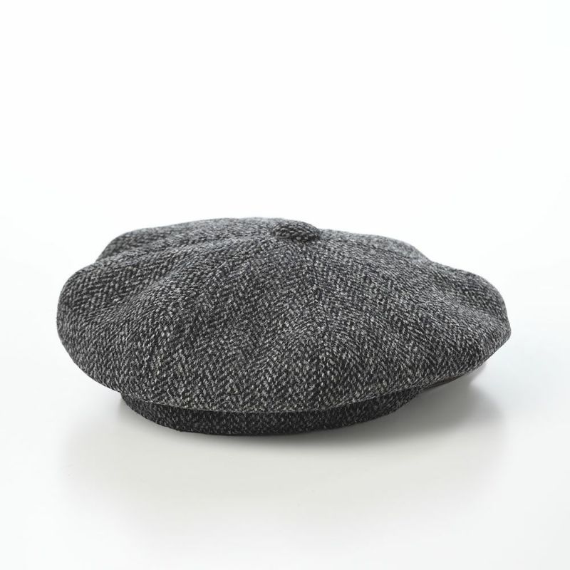 ステットソンのキャスケット HARRISTWEED LEATHRE BIG CAS（ハリスツイード レザー ビッグキャス） SE787 グレー