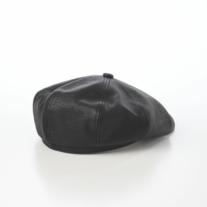 ステットソンのキャスケット SHRINK LEATHER CASQUETTE（シュリンクレザー キャスケット） SE788 ブラック