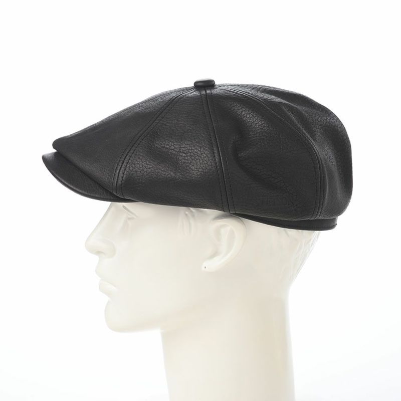 ステットソンのキャスケット SHRINK LEATHER CASQUETTE（シュリンクレザー キャスケット） SE788 ブラック