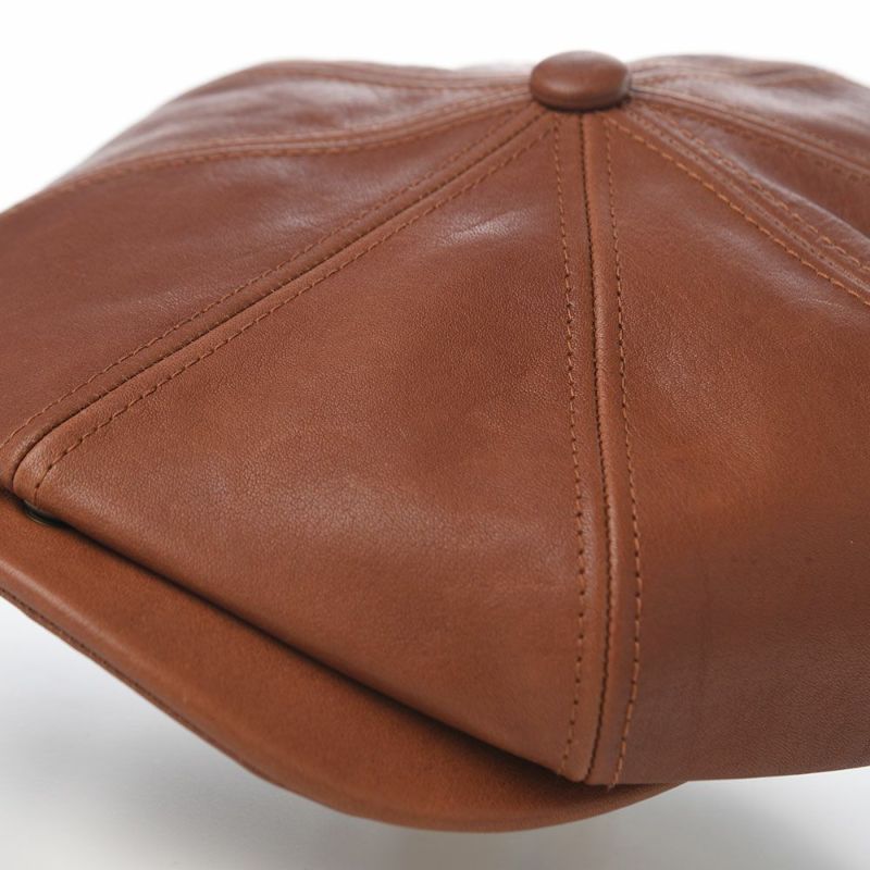ステットソンのキャスケット SHRINK LEATHER CASQUETTE（シュリンクレザー キャスケット） SE788 ブラウン