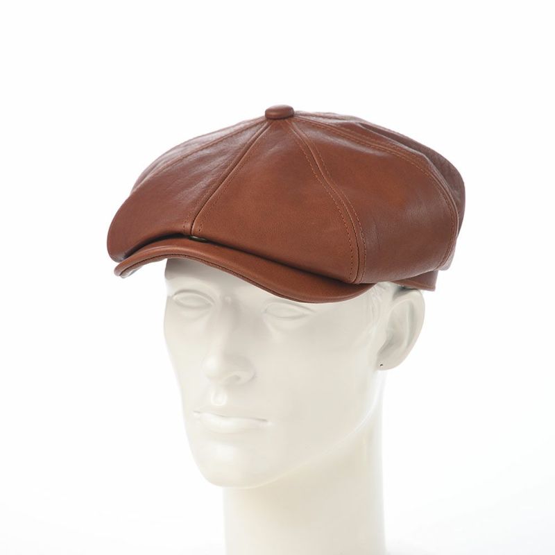 ステットソンのキャスケット SHRINK LEATHER CASQUETTE（シュリンクレザー キャスケット） SE788 ブラウン