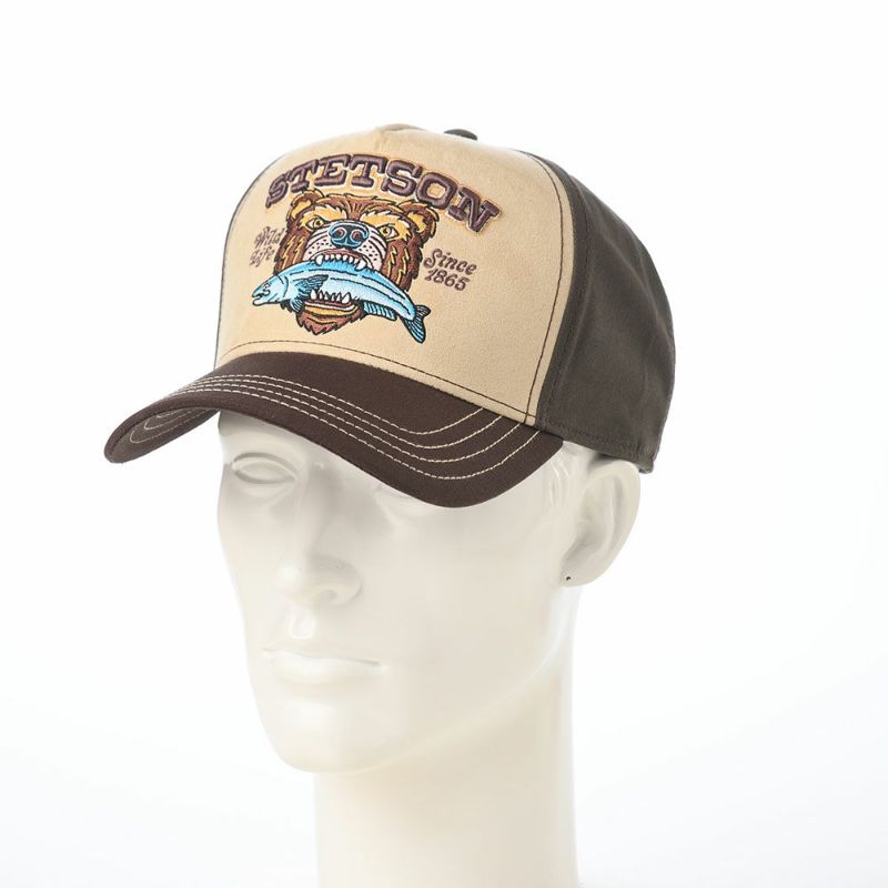 ステットソンのキャップ TRUCKER CAP WILD LIFE（トラッカーキャップ ワイルドライフ） ST254EU ブラウン