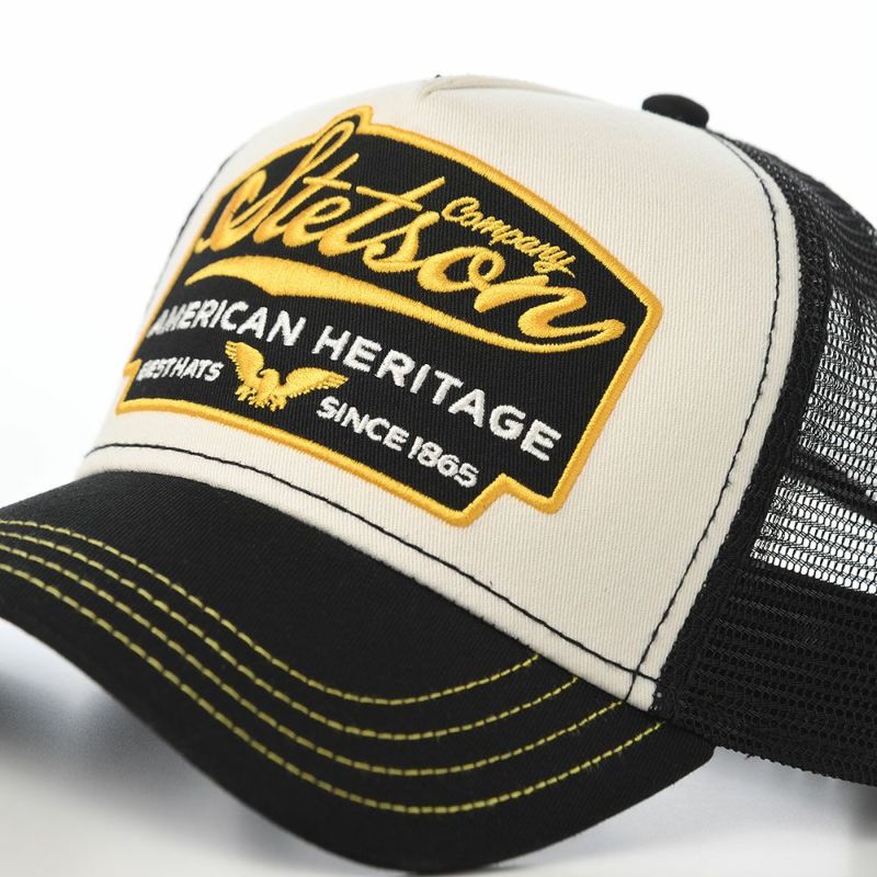 ステットソンのキャップ TRUCKER CAP AMERICN HERITAGE（トラッカーキャップ アメリカンヘリテージ） ST255EU ブラック