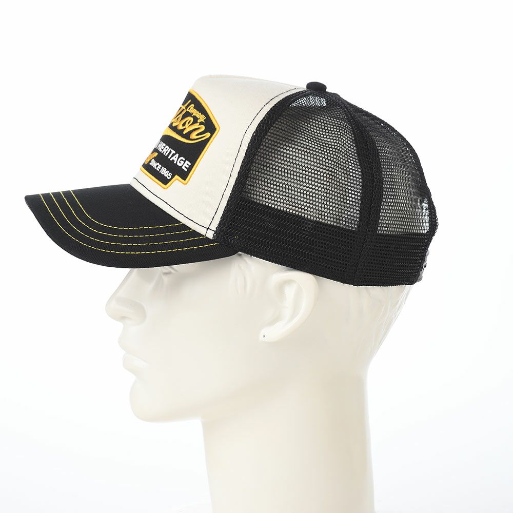 【新品未使用】BASKETCASE 刺繍ロゴ トラッカーキャップ 黒 ステットソン キャップ TRUCKER CAP AMERICN HERITAGE（トラッカー