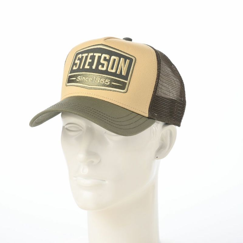 ステットソンのキャップ TRUCKER CAP GAS STATION（トラッカーキャップ ガスステーション） ST256EU グリーン