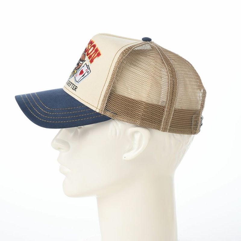 ステットソンのキャップ TRUCKER CAP GAMBLING GRIFTER（トラッカーキャップ ギャンブリンググリフター） ST258EU ネイビー