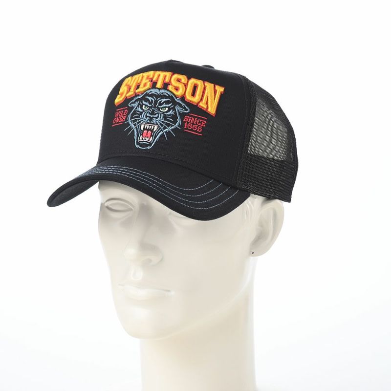 ステットソンのキャップ TRUCKER CAP WILD ONES（トラッカーキャップ ワイルドワンズ） ST259EU ブラック