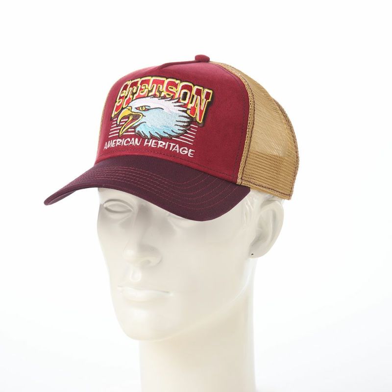 ステットソンのキャップ TRUCKER CAP EAGLE HEAD（トラッカーキャップ イーグルヘッド） ST261EU ワイン