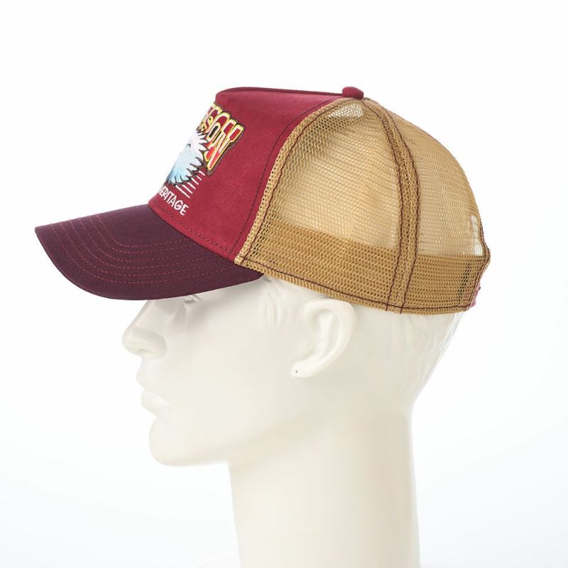 ステットソンのキャップ TRUCKER CAP EAGLE HEAD（トラッカーキャップ イーグルヘッド） ST261EU ワイン