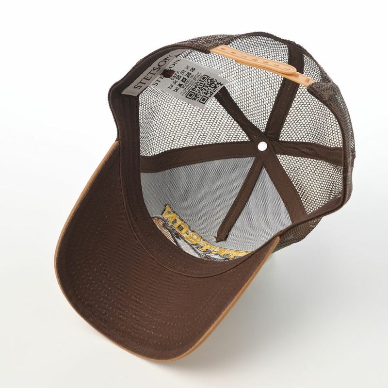 ステットソンのキャップ TRUCKER CAP LUMBERJACK（トラッカーキャップ ランバージャック） ST263EU キャメル