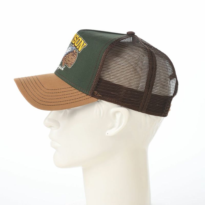 ステットソンのキャップ TRUCKER CAP LUMBERJACK（トラッカーキャップ ランバージャック） ST263EU キャメル