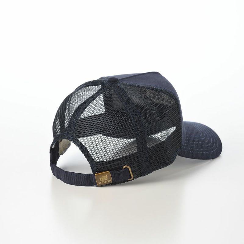 ステットソンのキャップ TRUCKER CAP VINTAGE BRUSHED TWILL（トラッカーキャップ ヴィンテージブラッシュツイル） ST264EU ネイビー