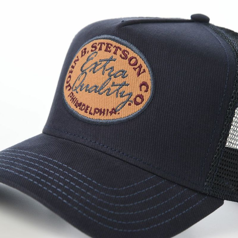 ステットソンのキャップ TRUCKER CAP VINTAGE BRUSHED TWILL（トラッカーキャップ ヴィンテージブラッシュツイル） ST264EU ネイビー