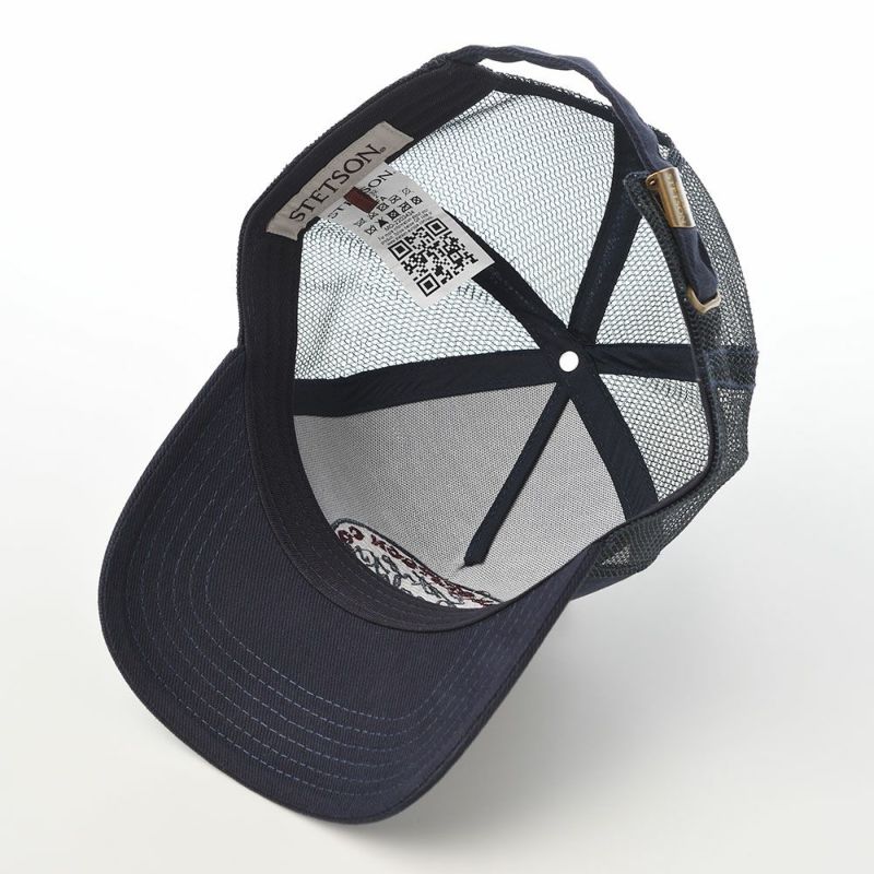 ステットソンのキャップ TRUCKER CAP VINTAGE BRUSHED TWILL（トラッカーキャップ ヴィンテージブラッシュツイル） ST264EU ネイビー