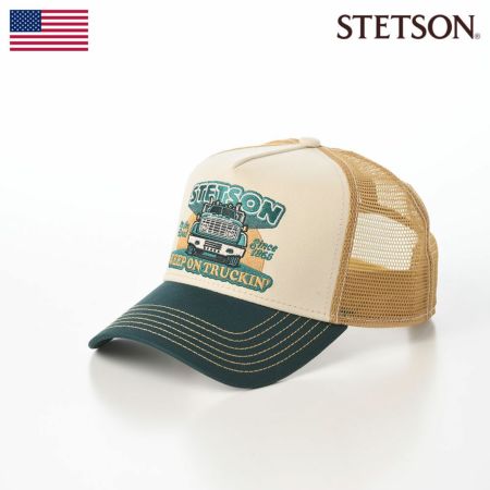 ステットソンのキャップ TRUCKER CAP KEEO ON TRUCKING（トラッカーキャップ キープオントラッキング） ST266EU グリーン