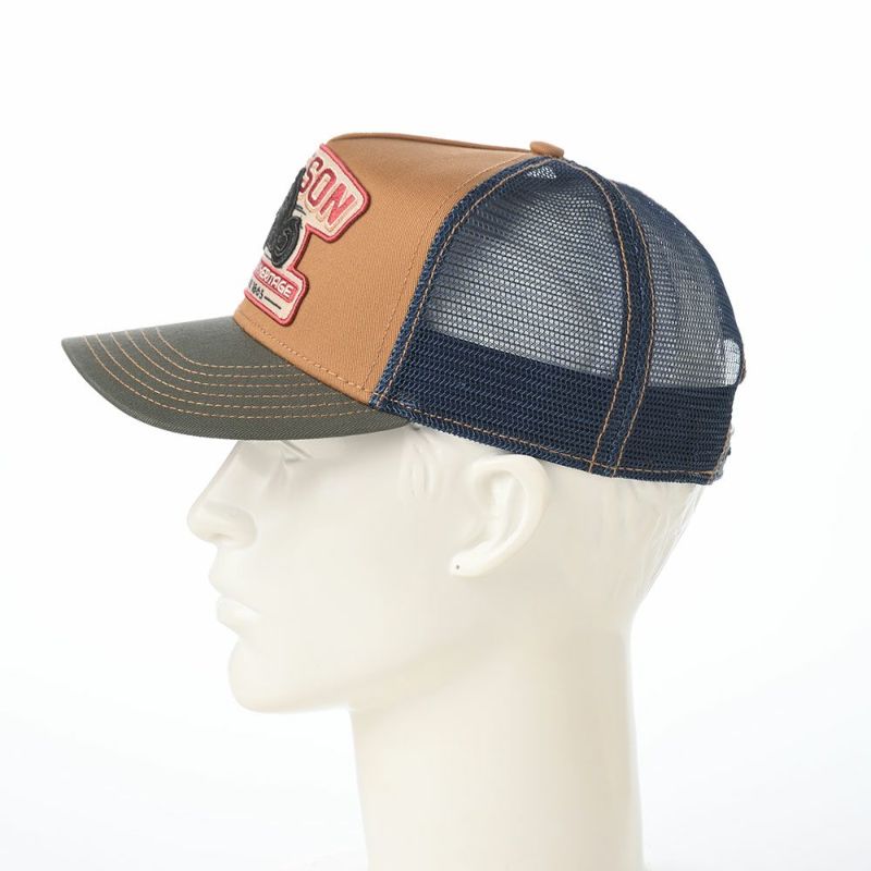 ステットソンのキャップ TRUCKER CAP MOTORCYCLE（トラッカーキャップ モーターサイクル） ST267EU ベージュ