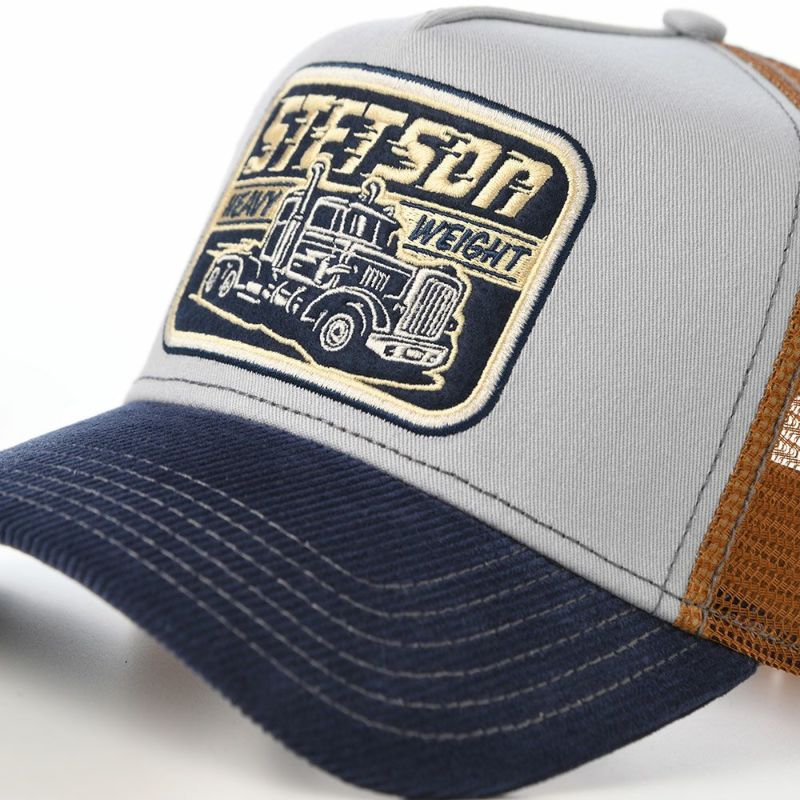 ステットソンのキャップ TRUCKER CAP HEAVY DUTY（トラッカーキャップ ヘビーデューティー） ST268EU ブルー