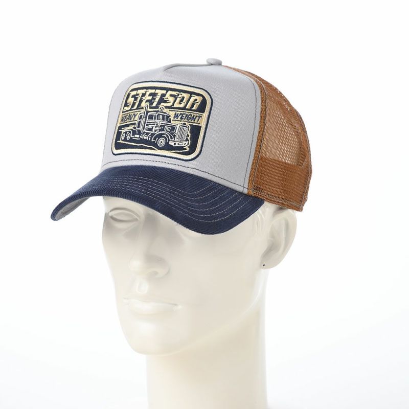 ステットソンのキャップ TRUCKER CAP HEAVY DUTY（トラッカーキャップ ヘビーデューティー） ST268EU ブルー