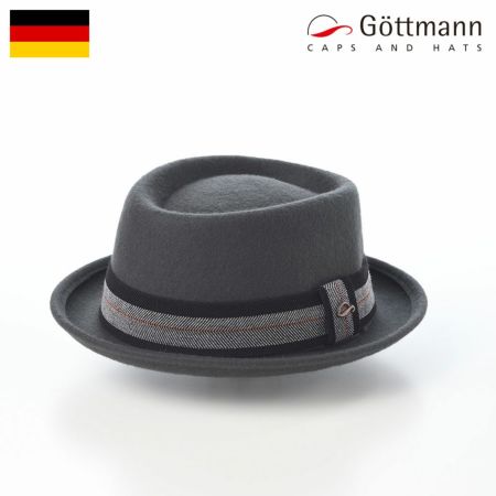 ゴットマンのフェルトハット Porkpie Wool Hat（ポークパイウールハット） G12253 ダークグレー