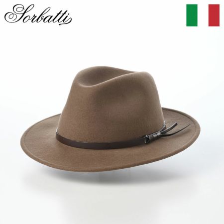 ソルバッティのフェルトハット Wool Felt Hat Teardrop（ウールフェルトハット ティアドロップ）S001 ベージュ