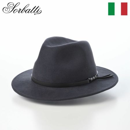 ソルバッティのフェルトハット Wool Felt Hat Teardrop（ウールフェルトハット ティアドロップ）S001 グレー