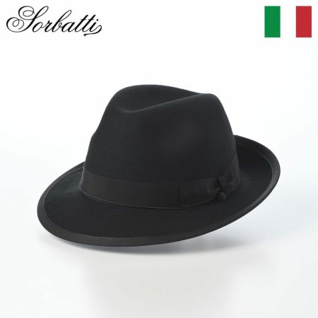 ソルバッティのフェルトハット Wool Felt Hat（ウールフェルトハット）S002 ブラック