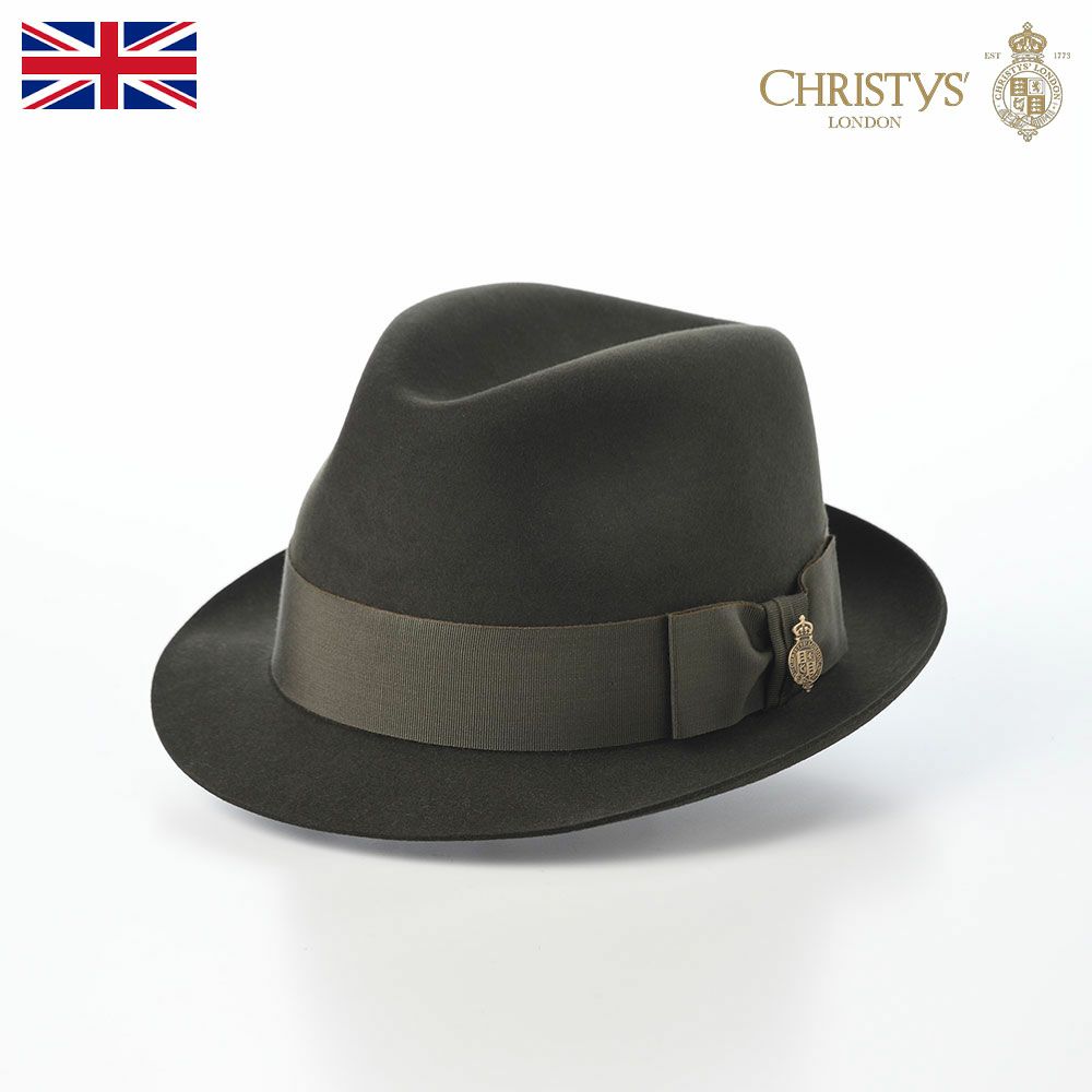 クリスティーズ フェルトハット HOMBURG（ホンブルグ） ブラック 