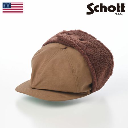 ショットのキャスケット EARFLAP CASQUETTE（イヤーフラップキャスケット） SC098 キャメル