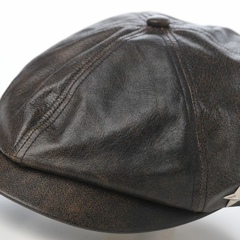 ショットのキャスケット ONE STAR VINTAGE LEATHER CASQUETTE（ワンスターヴィンテージレザーキャスケット） SC111 ブラウン