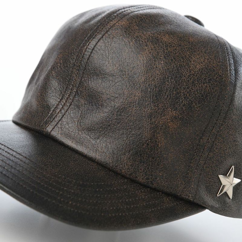 ショットのキャップ ONE STAR VINTAGE LEATHER CAP（ワンスターヴィンテージレザーキャップ） SC112 ブラウン