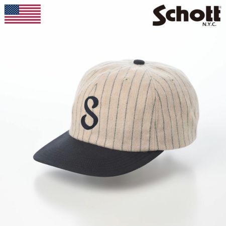 ショットのキャップ STRIPE 6P CAP（ストライプ6Pキャップ） SC113 ベージュ