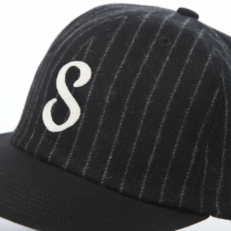 ショットのキャップ STRIPE 6P CAP（ストライプ6Pキャップ） SC113 ブラック