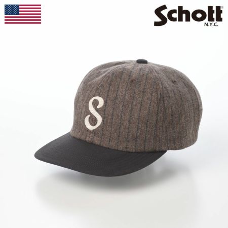 ショットのキャップ STRIPE 6P CAP（ストライプ6Pキャップ） SC113 ブラウン