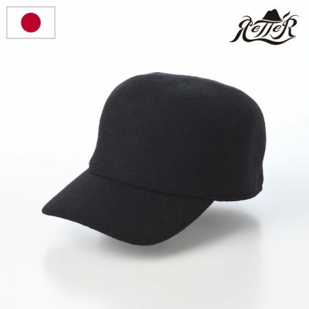 レッターのキャップ Basque Cap（バスクキャップ） ブラック