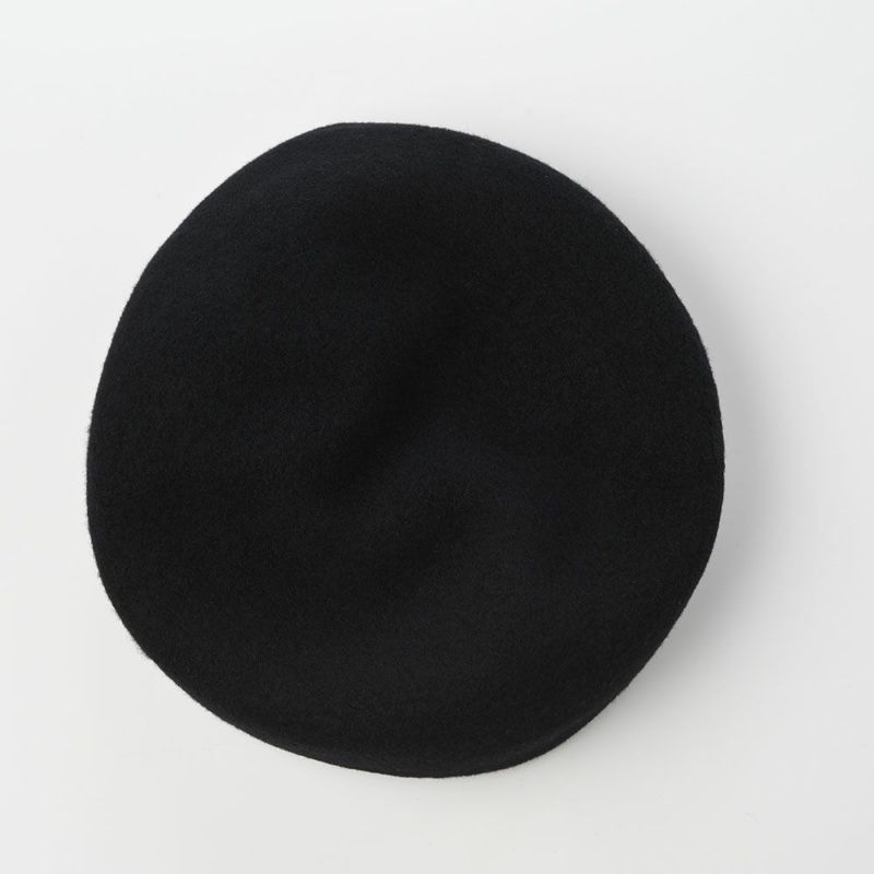 レッターのベレー帽 Rib Basque Beret Big（リブバスクベレービッグ） ブラック