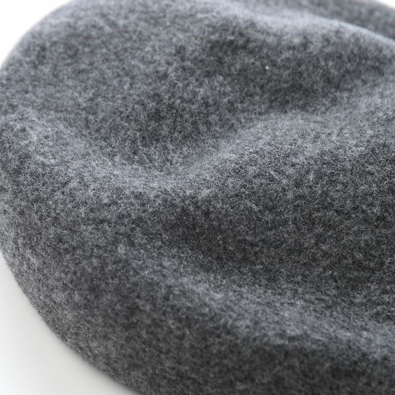 レッターのベレー帽 Rib Basque Beret Big（リブバスクベレービッグ） チャコール