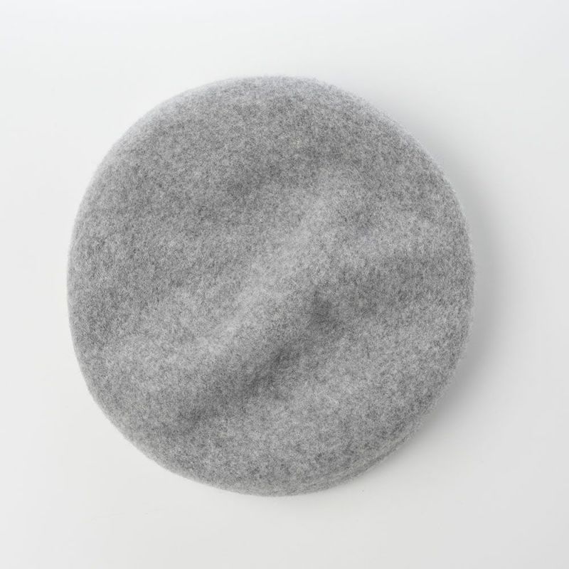 レッターのベレー帽 Rib Basque Beret Big（リブバスクベレービッグ） グレー