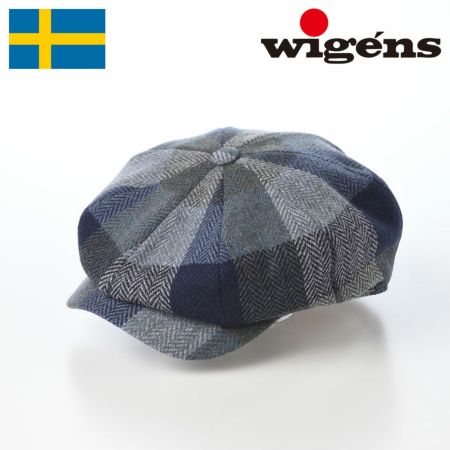 ヴィゲーンズのキャスケット Newsboy Retro Cap Check（ニュースボーイ レトロキャップ チェック）W102137 ネイビー