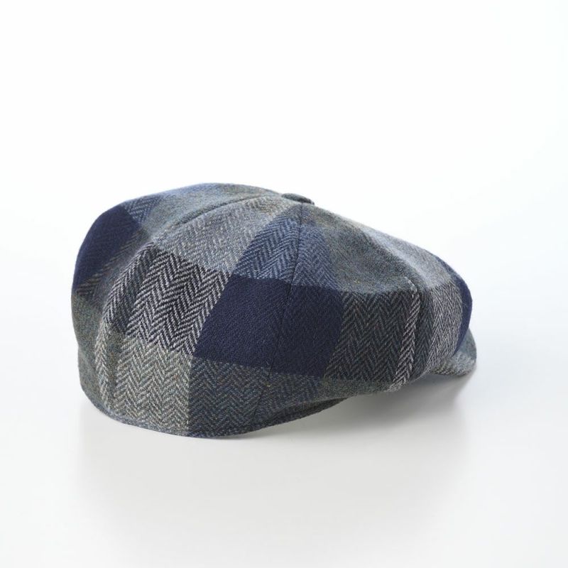 ヴィゲーンズのキャスケット Newsboy Retro Cap Check（ニュースボーイ レトロキャップ チェック）W102137 ネイビー