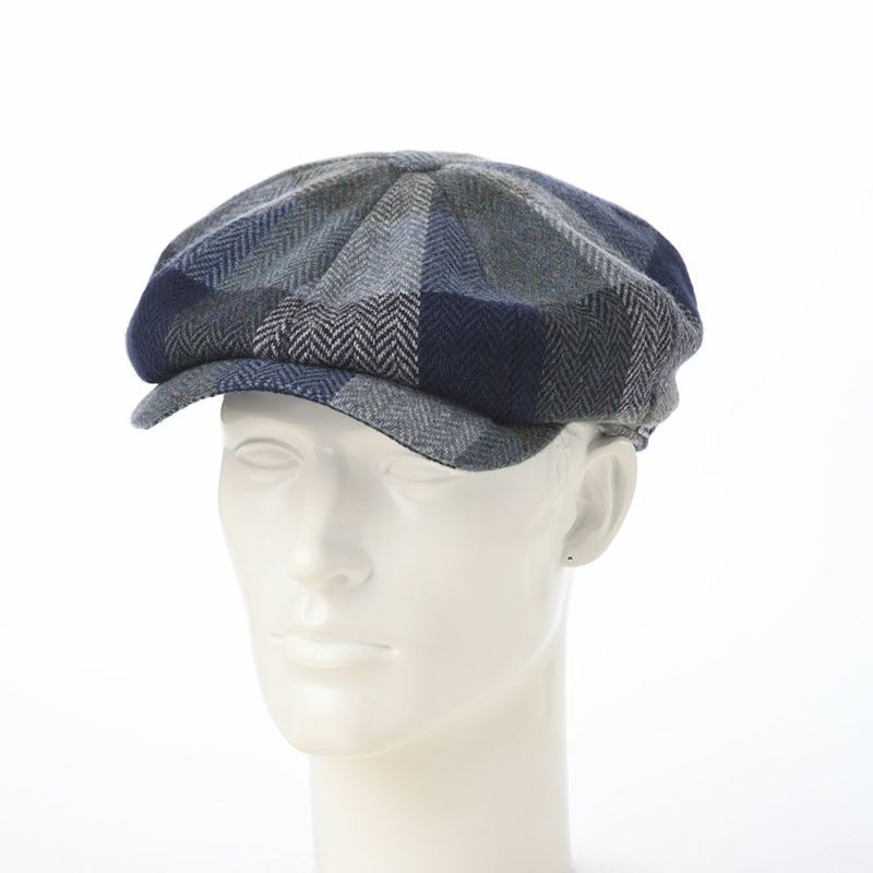 ヴィゲーンズのキャスケット Newsboy Retro Cap Check（ニュースボーイ レトロキャップ チェック）W102137 ネイビー