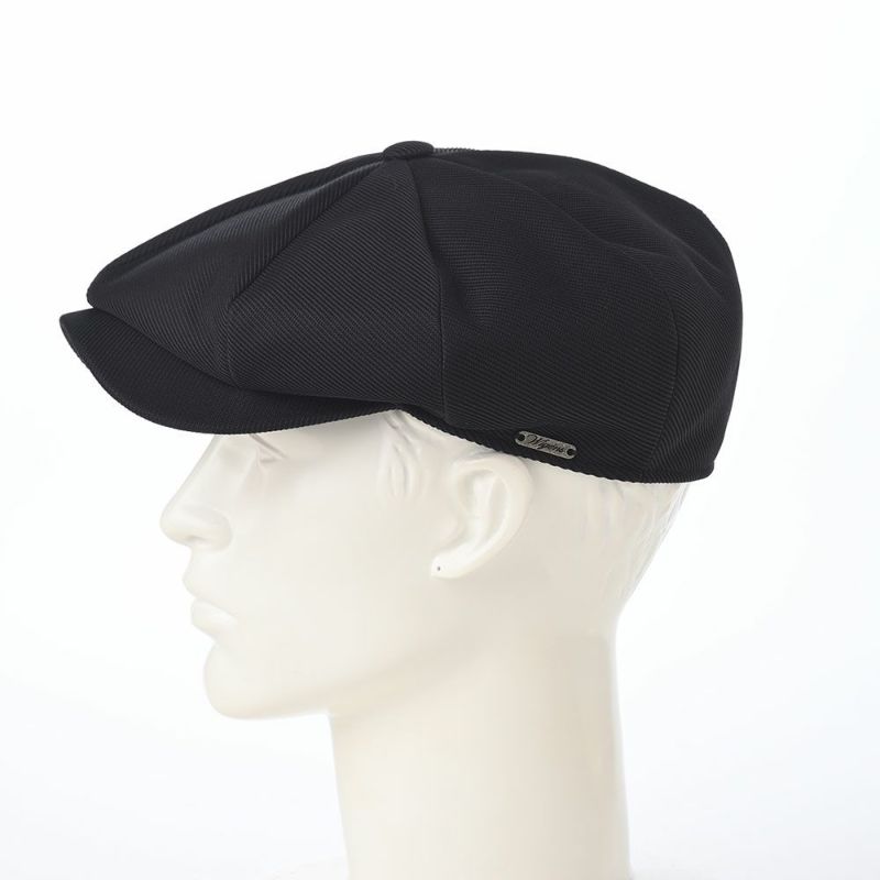 ヴィゲーンズのキャスケット Newsboy Retro Cap（ニュースボーイ レトロキャップ）W102145 ブラック